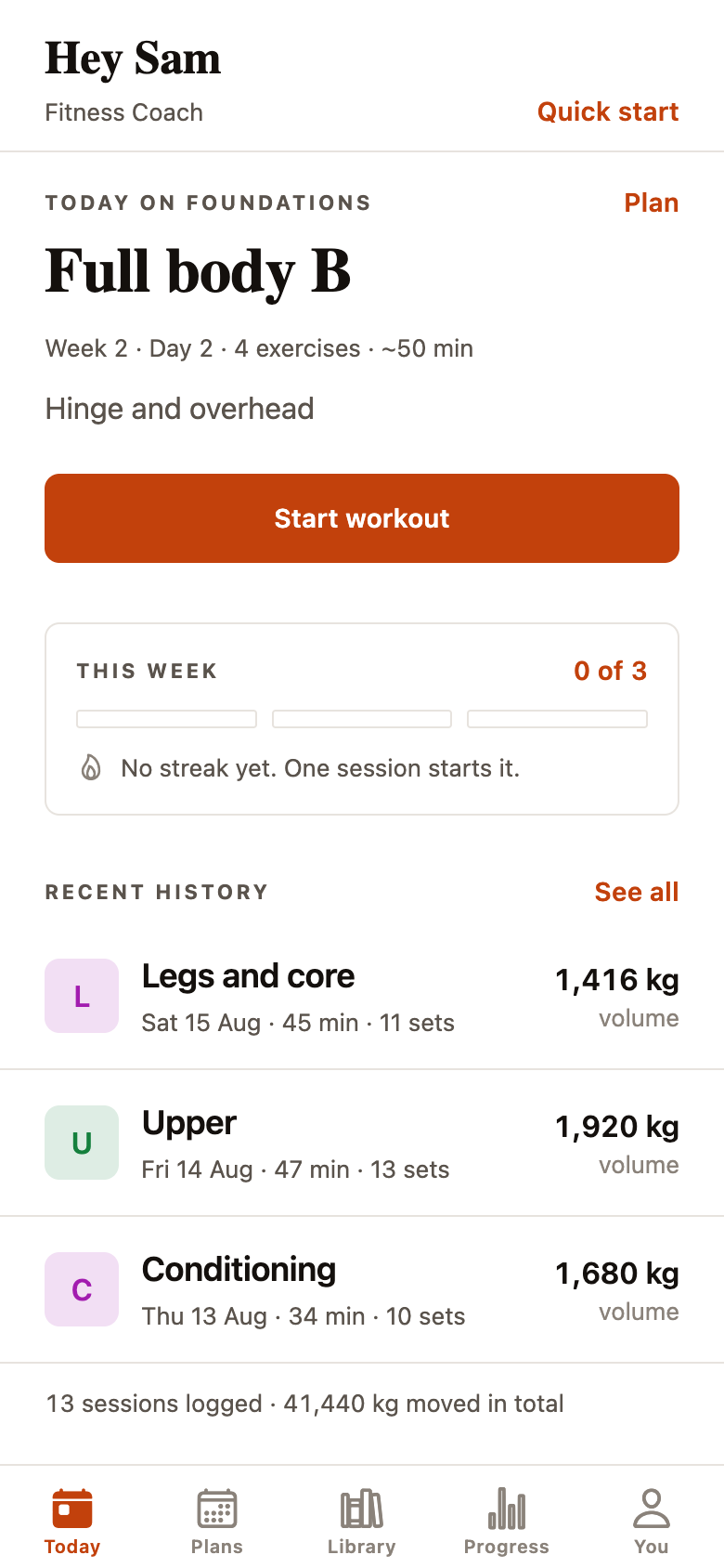 Fitness Coach template