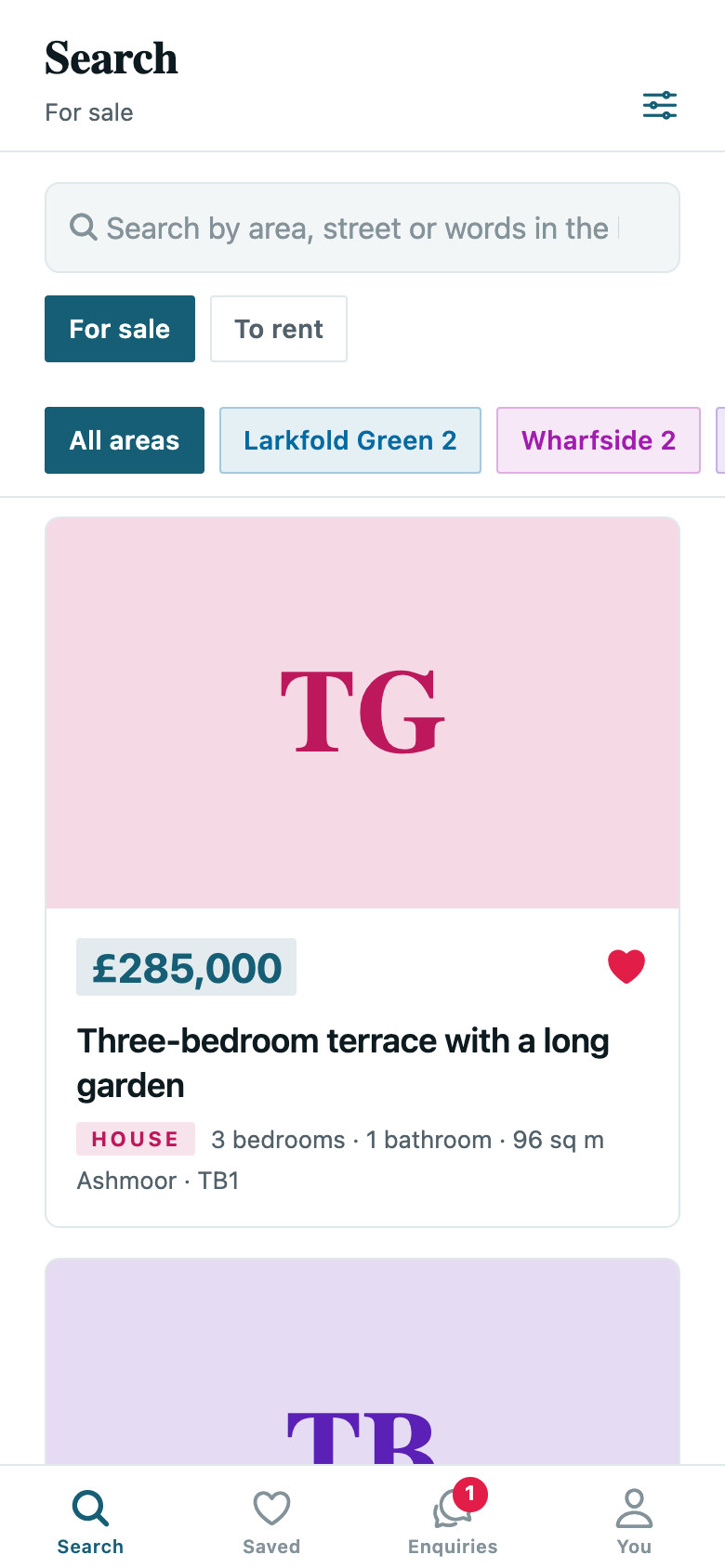 Property Listings template